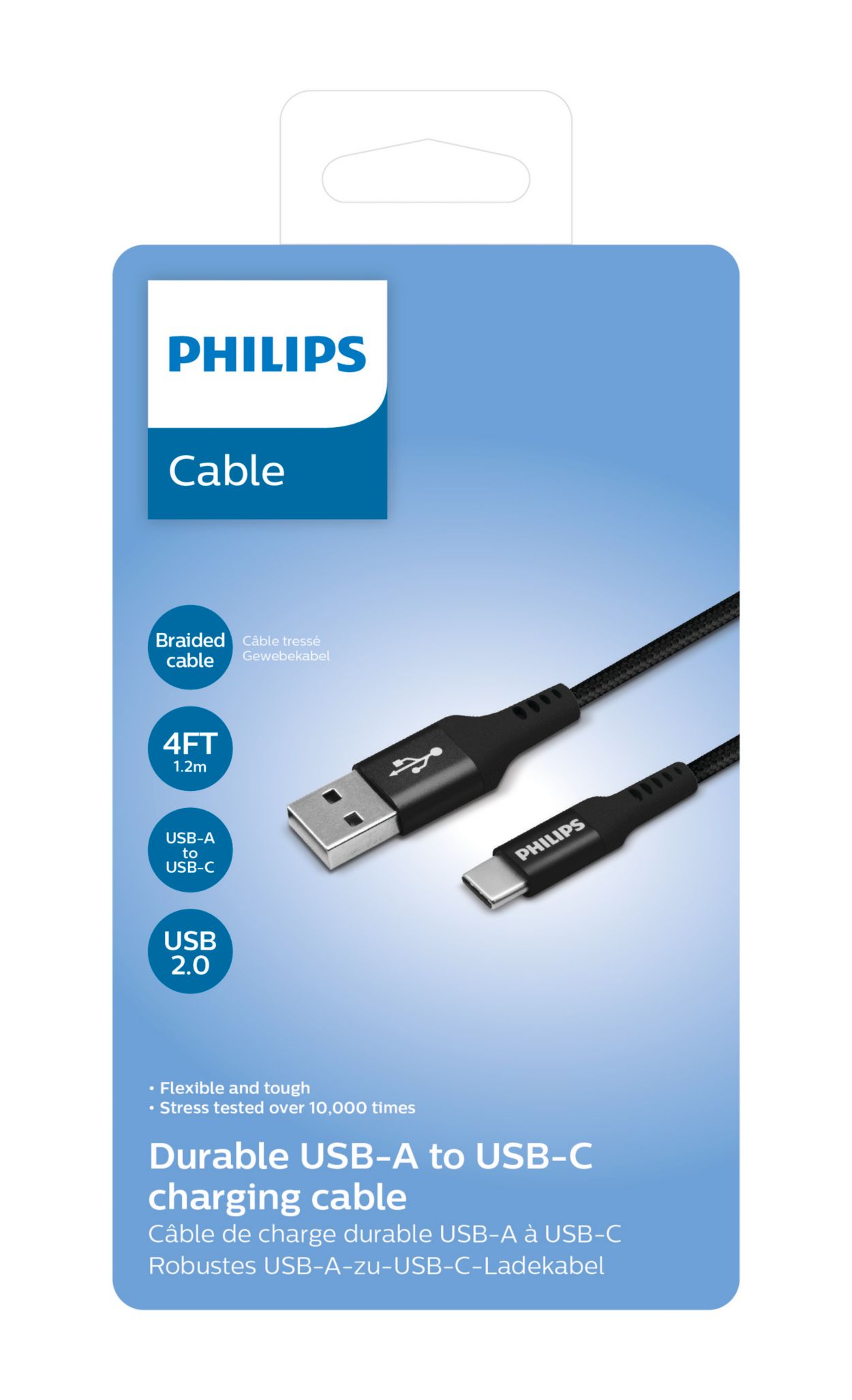 Lave Bourgeon Alternativt forslag USB-A to USB-C Cable DLC5204A/00 | Philips