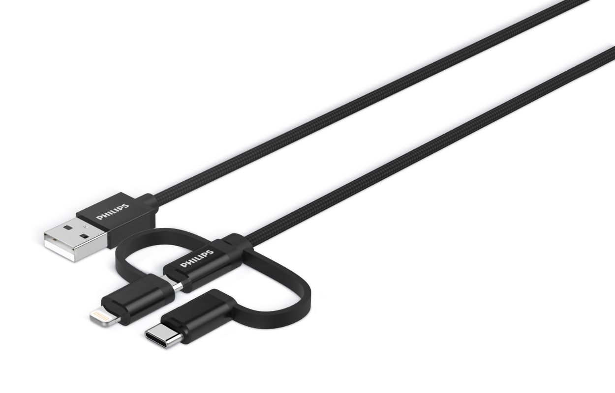 Prvotřídní splétaný kabel 3 v 1.