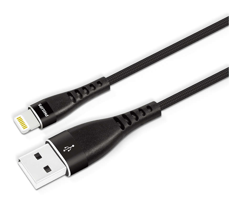 كبل مضفور مميز للتحويل من USB-A إلى Lightning