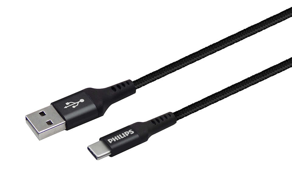 Hochwertiges geflochtenes USB-A auf USB-C-Kabel