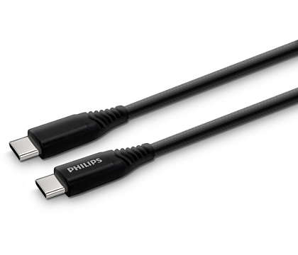 USB-C към USB-C първокласен кабел с оплетка