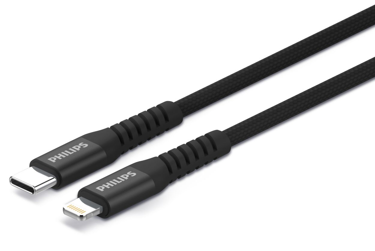 Ideaal ziekenhuis Verwisselbaar USB-C to Lightning cable DLC5206L/00 | Philips