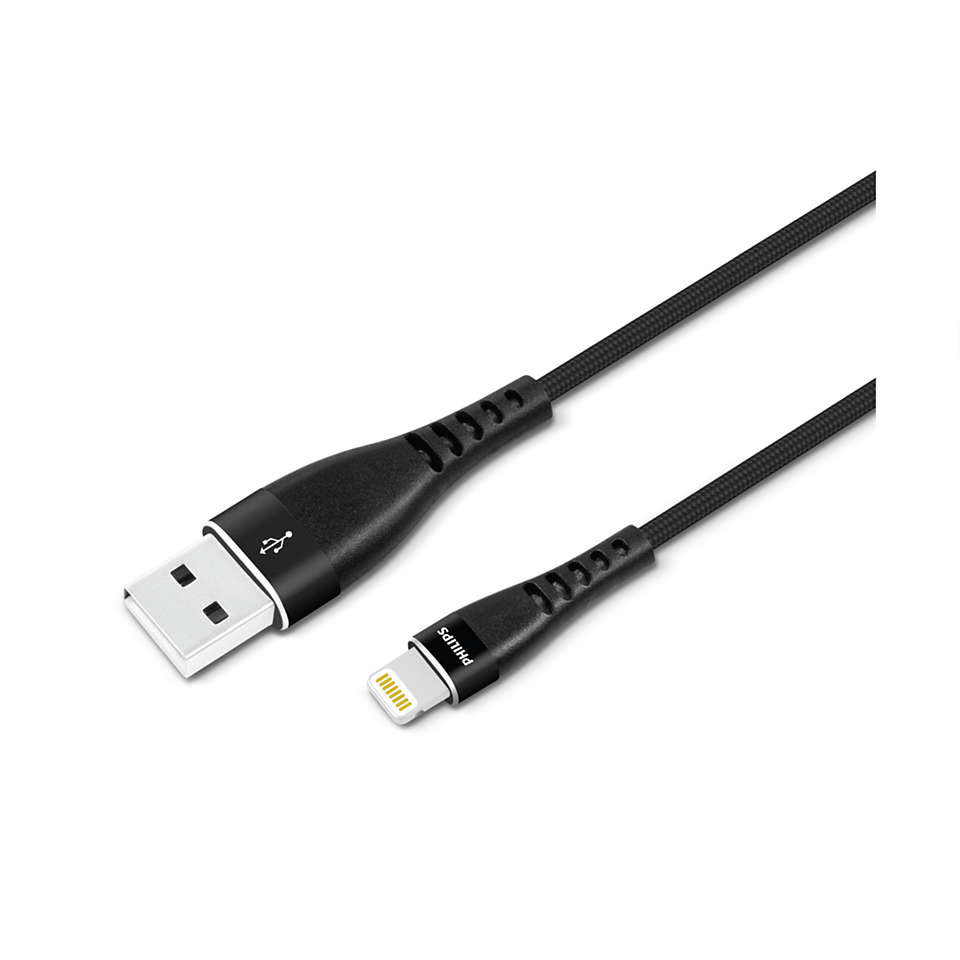 Премиальный кабель USB-A – Lightning с оплеткой