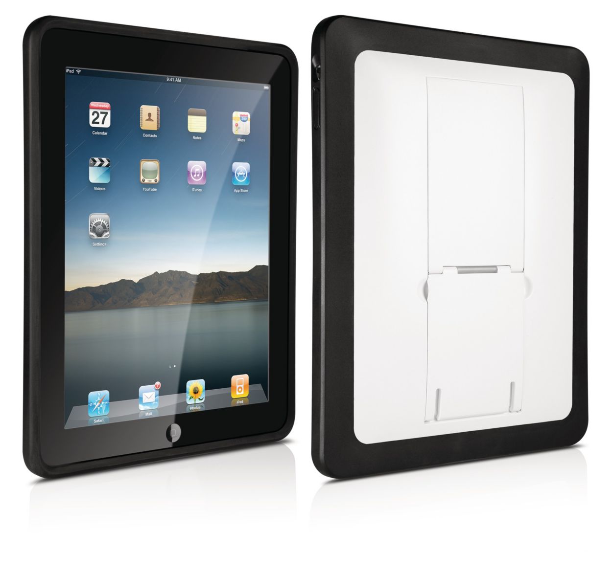 Supporto da pavimento per iPad2/3/4 con custodia di sicurezza