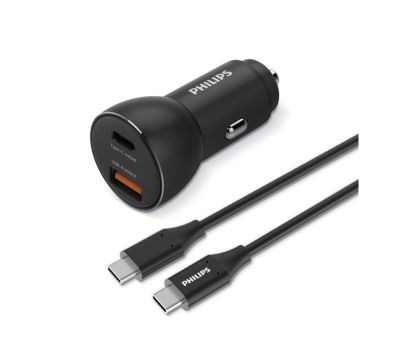 Autolader met 1 USB-C- en 1 USB-A-poort