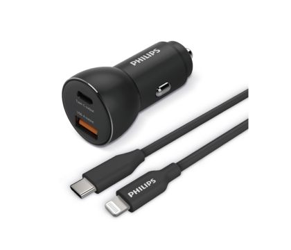 Car charger 1C 1A ports