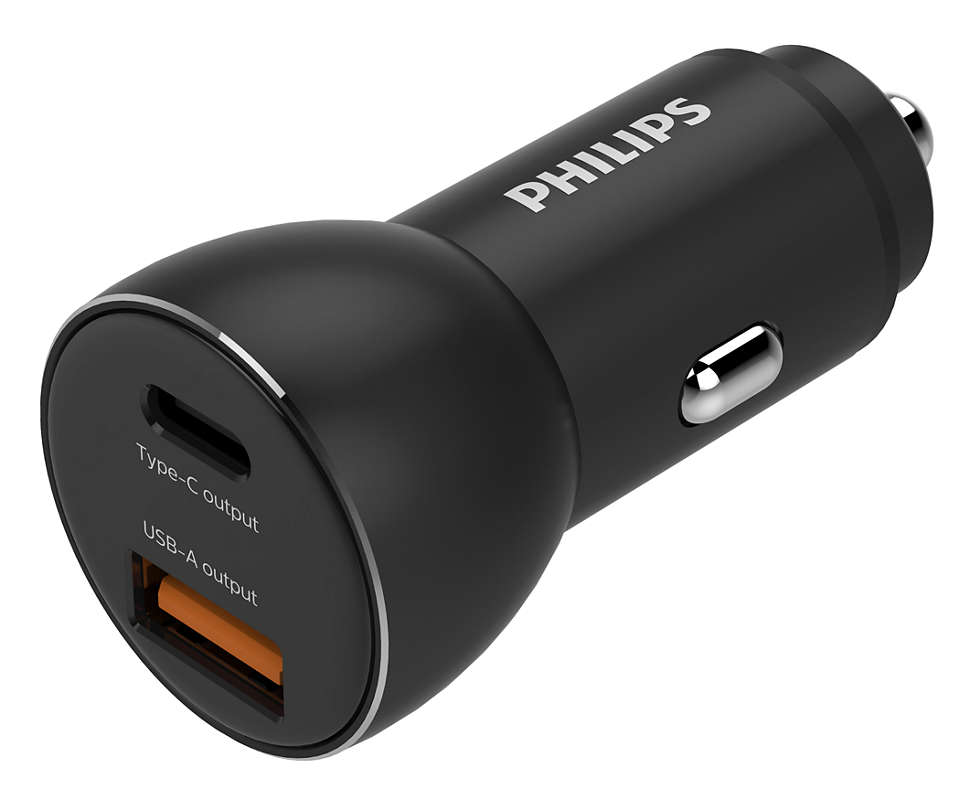 Car charger 1C 1A ports