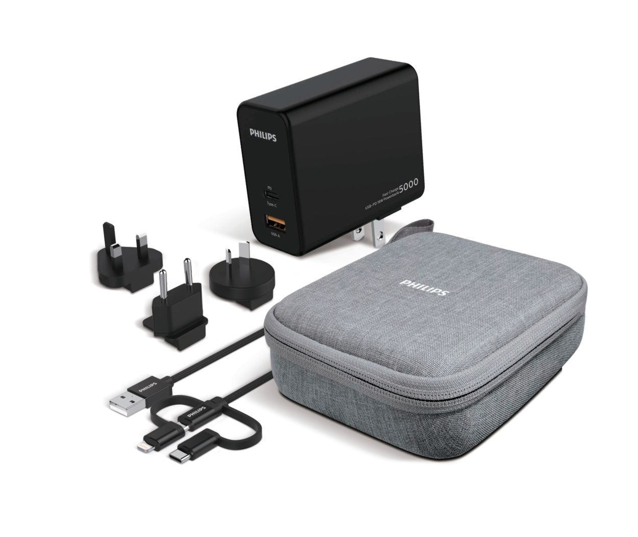Bateria portátil versátil para viagem