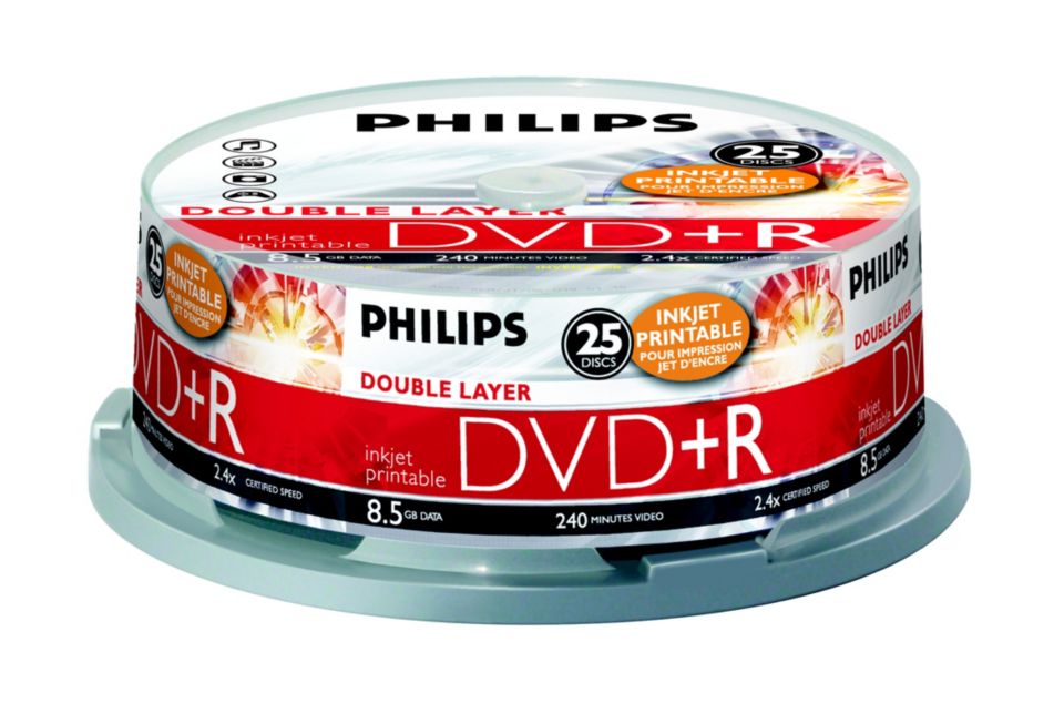 DVD+R DR8I2B25F/00 Philips