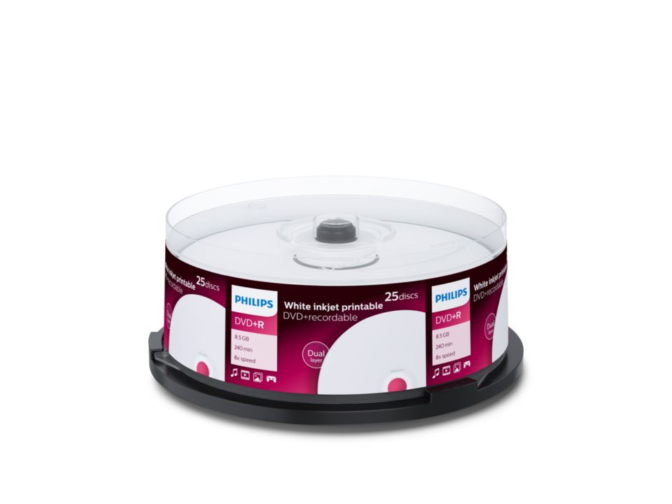 DVD+R DR8I8B25F/00 Philips