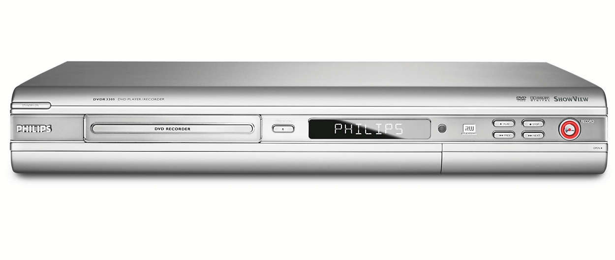 Oxidize gap Postscript DVD player/recorder DVDR3305/02 | Philips