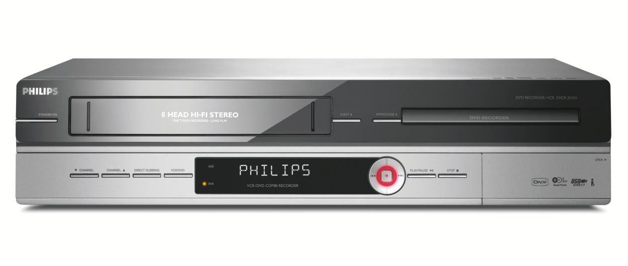 Philips - DVDR630VR - DVD / VHS Combi Recorder - Copy VHS to DVD – AscoTV