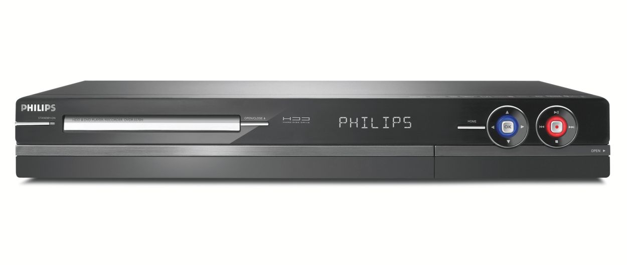 zeil drie Perfect DVD-recorder met harde schijf DVDR5570H/31 | Philips