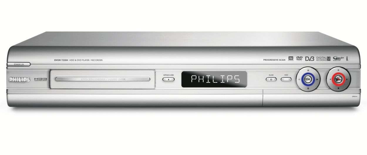 Grabador de DVD/disco duro DVDR7250H/58 |