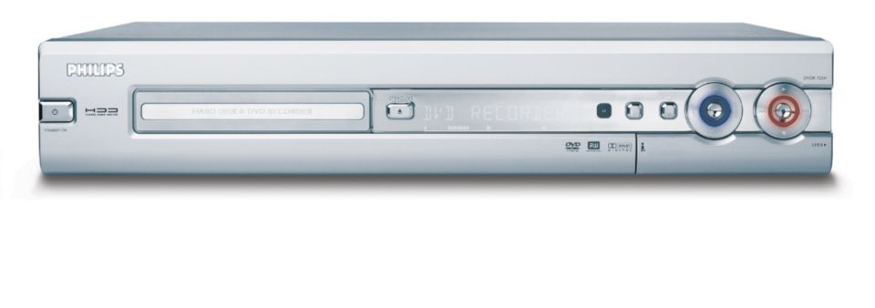 Lecteur/enregistreur de DVD disque dur DVDR725H/00
