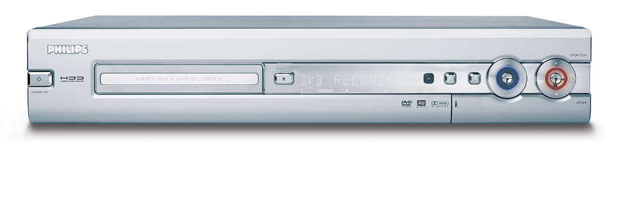 team vergiftigen arm DVD-recorder/harde schijf DVDR725H/00 | Philips