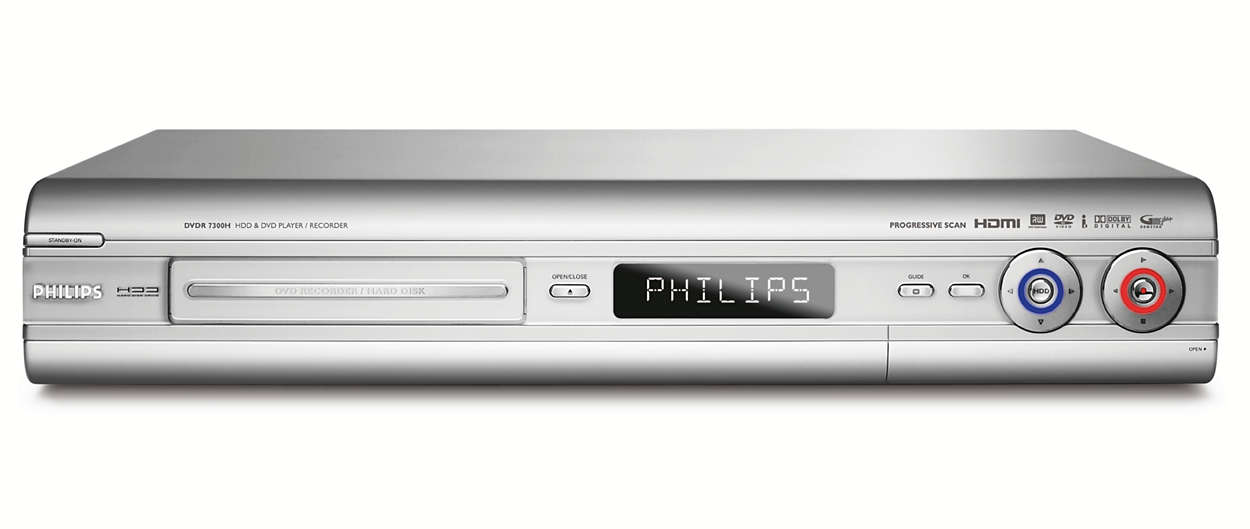 angst Persoon belast met sportgame Ieder DVD-recorder met harde schijf DVDR7300H/19 | Philips
