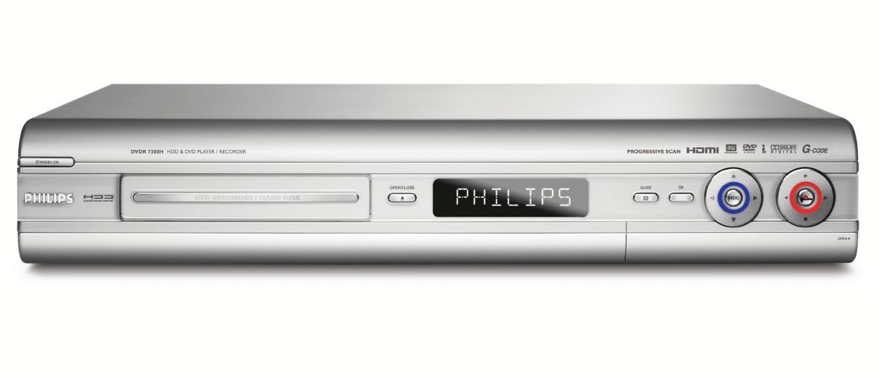 Hard disk/DVD recorder DVDR7300H/75 Philips