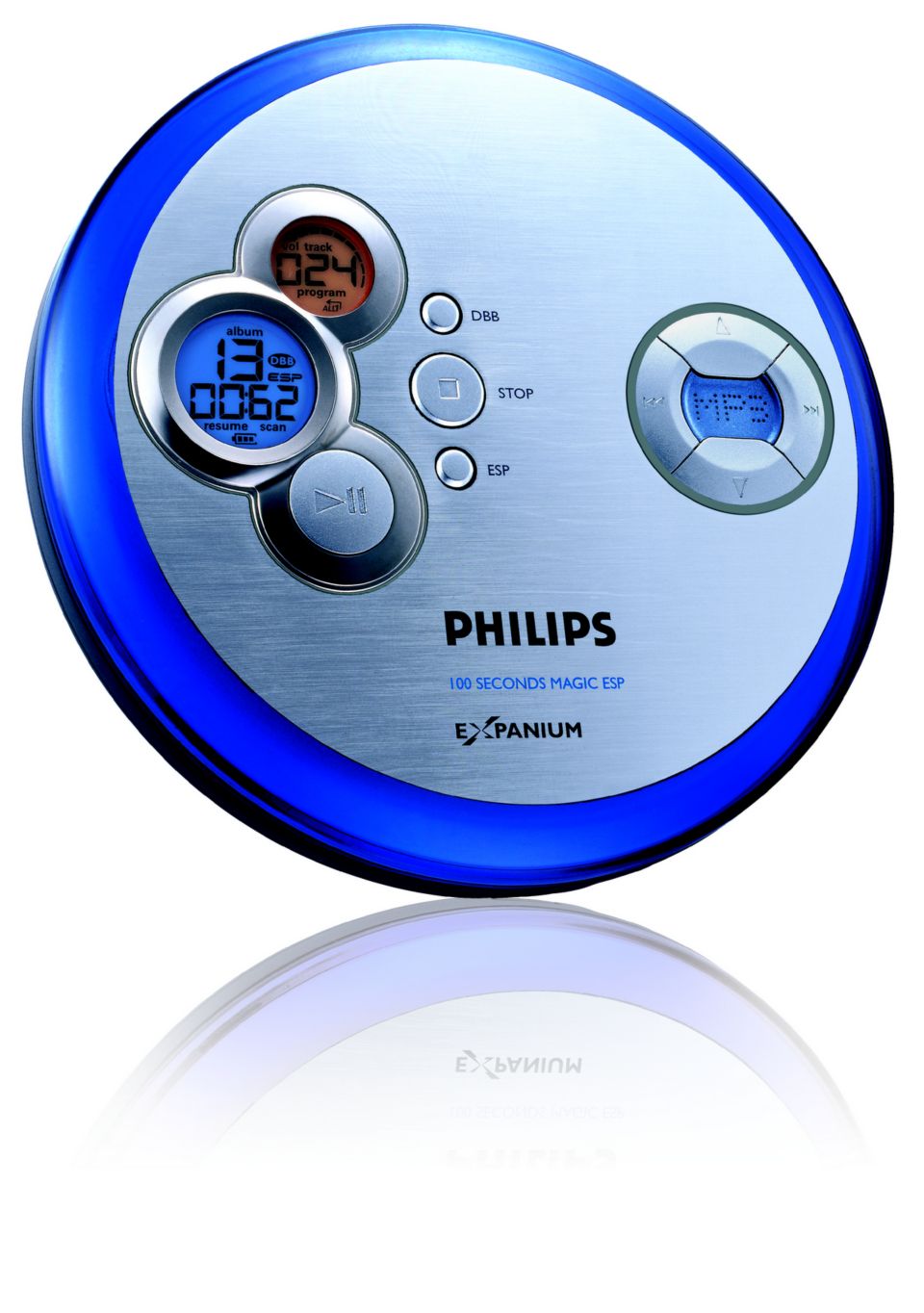 Philips Expanium CD Player CD-MP3 Disc Discman EXP320/17 Skip