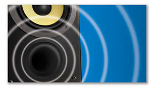 Het Bass Reflex-luidsprekersysteem biedt een diep en krachtig basgeluid
