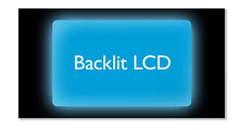 特大 Backlit LCD 顯示，便於在昏暗環境中檢視