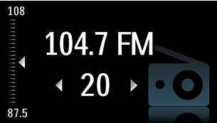 Digital tuning with preset stations for extra convenience
