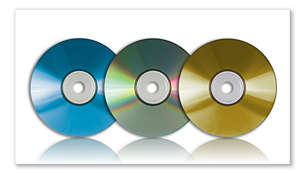 Reproduz DVD, DVD+R e DVD+RW