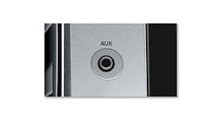 Aux-in to enhance TV sound