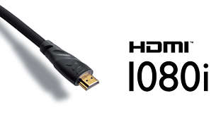 HDMI 1080i with high definition video upscaling
