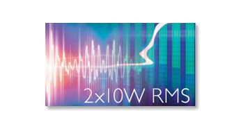 20W RMS de potencia de salida total de