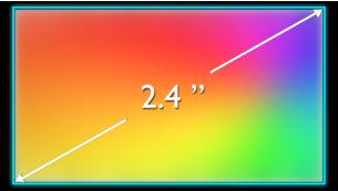 2.4 QVGA color LCD for a great video experience
