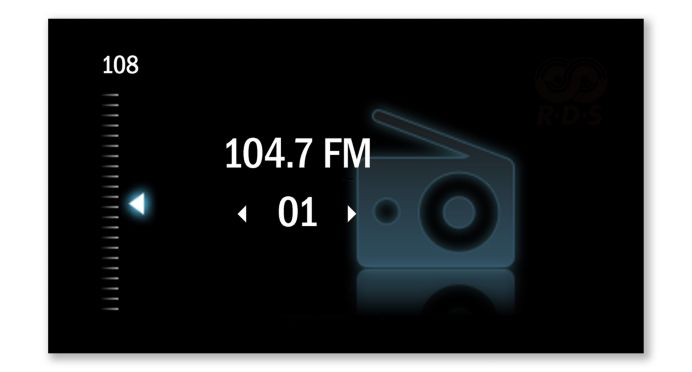 FM digital tuning with presets