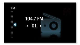 FM digitális hangolás, tárolt állomások