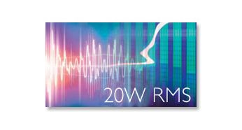 Total power output of 20 W RMS