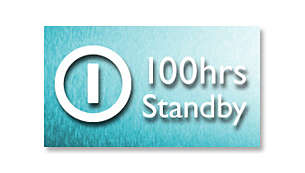 Up to 100-hour standby time*