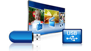 USB para reprodução fantástica de conteúdos multimédia