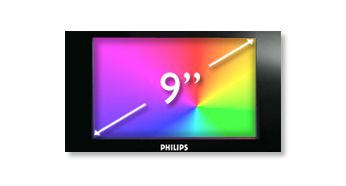 22.9 cm (9") TFT color widescreen LCD display