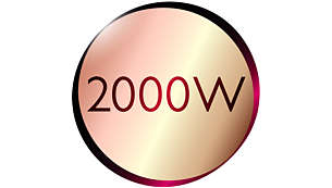 Професионални 2000 W за идеален резултат като от фризьорски салон