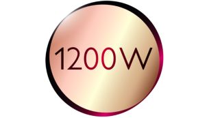 1200 W para un secado suave y unos resultados perfectos