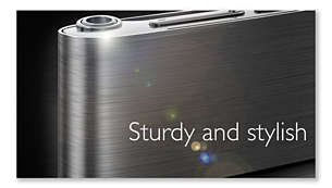 Brushed stainless steel body - sturdy and stylish