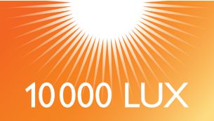 Lichtintensität von 10.000 Lux