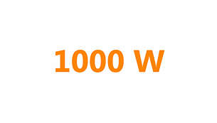 1000 Watt for faster heating