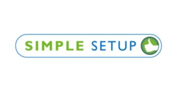 SimpleSetup est une fonction exclusive de Philips