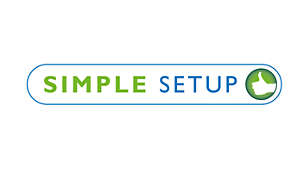 SimpleSetup ist eine exklusive Philips Funktion
