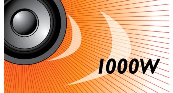 La puissance de 1 000 W RMS offre un son exceptionnel aux films & à la musique