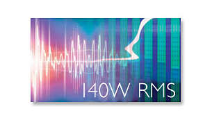 140 W RMS total output power