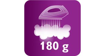 Steam boost up to 180 g