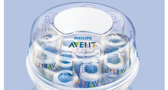 Può contenere fino a sei biberon Philips Avent