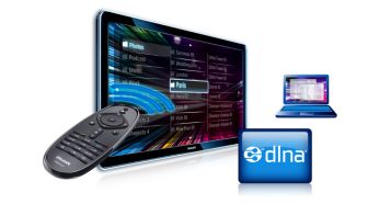 Подключение к сети DLNA для просмотра содержимого компьютера и домашней сети