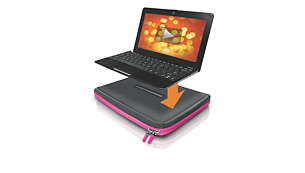 穩固表面用於安全放置 Netbook